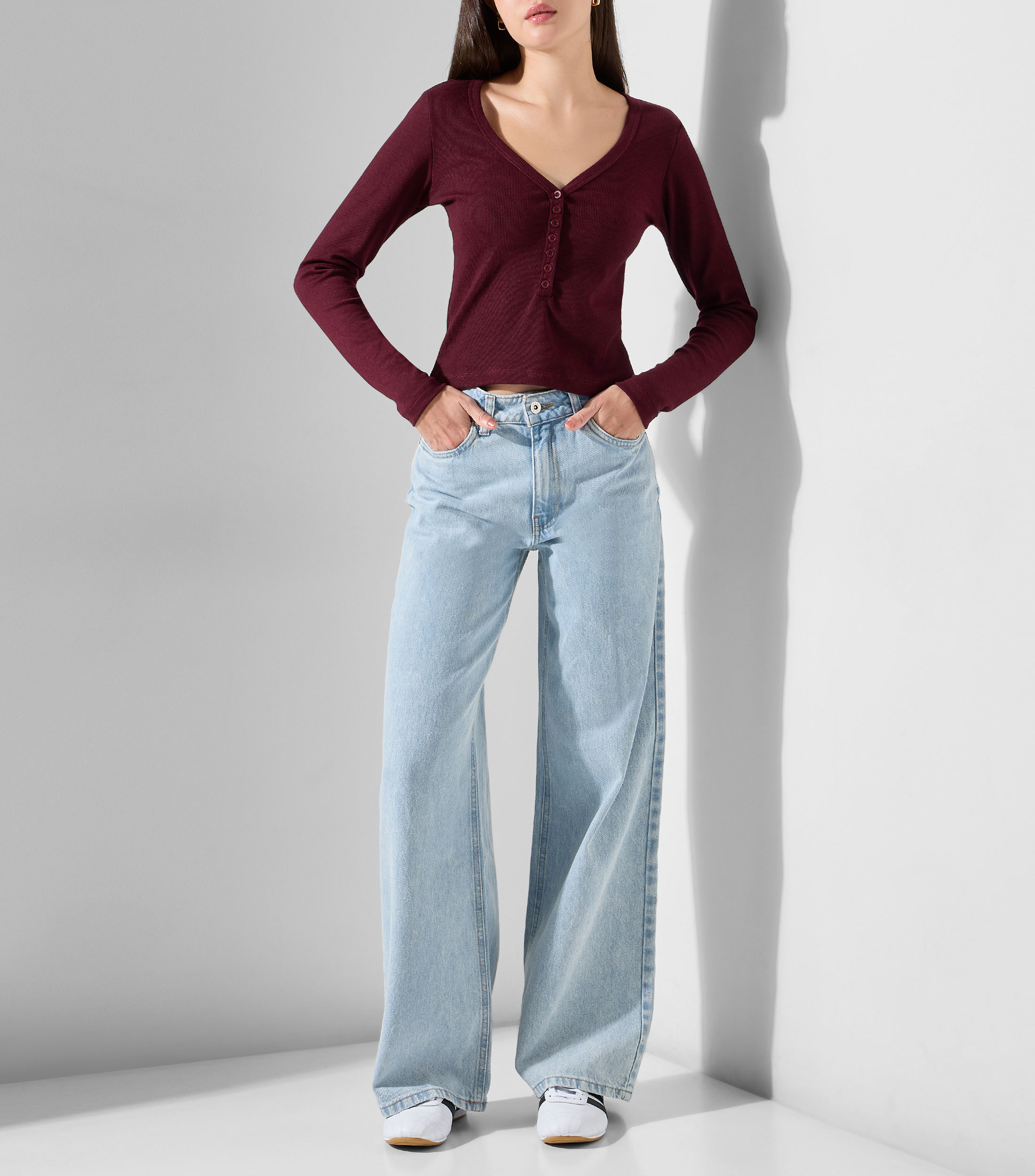 Jeans Wideleg Mujer